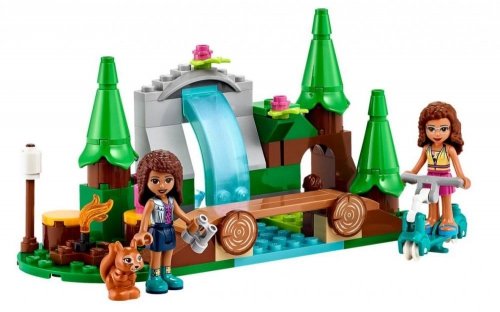 Zestaw Prezent Klocki LEGO Friends 41677 Leśny Wodospad Skuter Las 5+ Torba