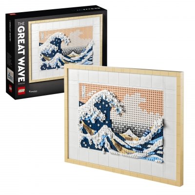 Zestaw Prezent Klocki LEGO Art 31208 Hokusai Wielka Fala Obraz + Torba