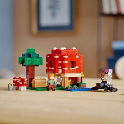 Zestaw Prezent LEGO Minecraft DOM w Grzybie Muchomor 272 Klocki 8+ Torba