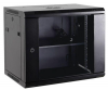 Netrack szafa wisząca 19'', 18U/600x600mm –czarny, drzwi szklane, otwierane boki