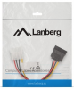 Kabel zasilający LANBERG SATA 15-pin - Molex 4-pin 0.15m. CA-HDSA-10CU-0015