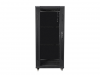 Szafa rack Lanberg FF01-6827-12B (27U; 19''; 1390mm / 600mm / 800 mm; stojąca; Pełne, Szklane; 800 kg; kolor czarny)