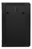 Szafa instalacyjna wisząca 19'' 15U 600X450mm czarna (drzwi      szklane)