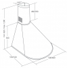 Okap kominowy AKPO WK-4 Dandys 50 Inox