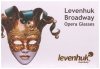 Lornetka teatralna Levenhuk Broadway 325F (złota, z oświetleniem LED i łańcuszkiem)