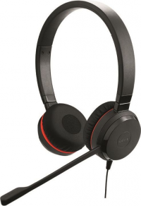 Słuchawki z mikrofonem JABRA Evolve 30 II Czarno-czerwony 