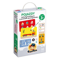 Pojazdy Zabawy kreatywne z pisakiem zmazywakiem 