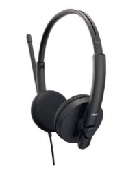 Słuchawki nauszne z mikrofonem DELL WH1022 (1.5m /USB wtyk/Czarny) 