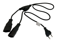 Kabel zasilający AKYGA 1x Europlug (przez CEE 7/16) - męski (wejście) 1.2m. AK-RD-05A 