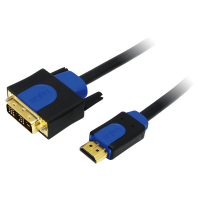 LOGILINK HDMI - DVI-D 2 m 2m /s1x HDMI (wtyk) 1x DVI-D (wtyk) 