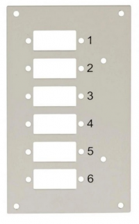 Panel do przełącznicy DIN Techly, 6x SC Duplex/LC Quad 