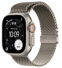 Watch Ultra 3 GPS + Cellular 49mm Natural Titanium Case with Natural Titanium Milanese Loop - Large APPLE Watch OS Naturalny 