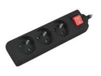 Listwa zasilająca LANBERG PS1-03E-0150-BK 