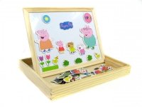 Tablica kredowa magnetyczna Świnka Peppa Pig Drewniana #G2 