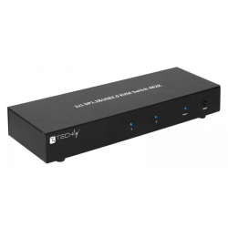 TECHLY 101928 Techly 2-portowy przełącznik KVM DisplayPort/USB 2x1 z podwójnym wideo i audio