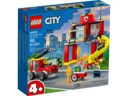 LEGO 60375O City - Remiza strażacka i wóz strażacki