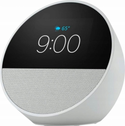 Głośnik AMAZON Echo Spot 2024 Biały (Uszkodzone Opakowanie) (Biało-czarny )