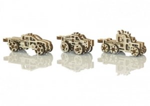 Drewniane puzzle mechaniczne 3D - Gadżety Ciężarówki #T1