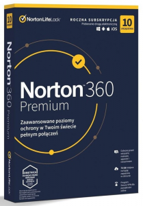 NORTONLIFELOCK 360 premium 75GB PL 1 user 10 device 12mo generic ret1 mm