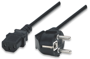 Kabel zasilający MANHATTAN C13 - C14 1.8m. 300148