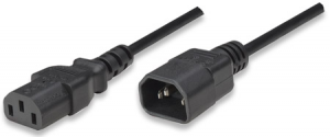Kabel zasilający MANHATTAN C13 - C14 1.8m. 301152
