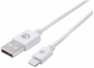 Kabel USB-A 2.0 - Apple Lightning 8-Pin MFi 3m Biały