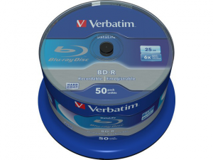 BD-R VERBATIM 25 GB 6x Cake Box 50  szt.