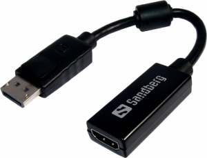 Adapter SANDBERG DisplayPort (M) - HDMI (F) DiplayPort (gniazdo) - HDMI (wtyk) 508-28