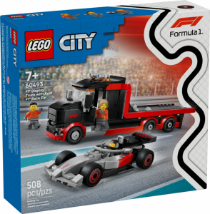 LEGO City Ciężarówka F1 z bolidem Audi F1 60493