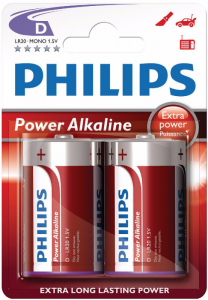 Baterie PHILIPS Alkaliczna D (LR20, R20, 13A, MN1300, UM1, HP2) 2 szt. 8670 000 64106