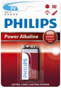 Baterie PHILIPS Alkaliczna 6LR61 1 szt. 8670 000 64107