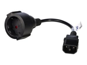 Kabel zasilający AKYGA 1x Zasilanie IEC 60320 C14 0.15m. AK-PC-10A
