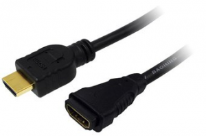 LOGILINK HDMI (M) - HDMI (F) 5 m 5m /s1x HDMI (wtyk) 1x HDMI (gniazdo)