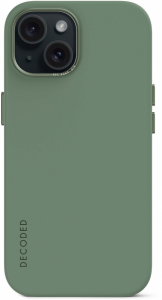Decoded - silikonowa obudowa ochronna do iPhone 15 kompatybilna z MagSafe (sage leaf green)