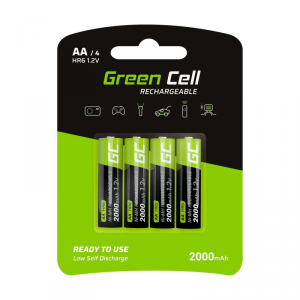 Baterie GREEN CELL NiMH AA 2000mAh 4 szt. GR02