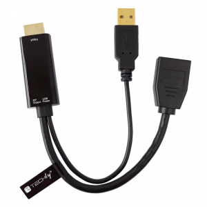 Adapter TECHLY ICOC HDMI-DP12A HDMI - DisplayPort + USB