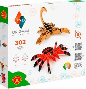 Origami 3D 2w1 pająk skorpion 304 elementy 