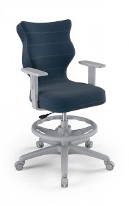 Krzesło młodzieżowe Entelo - Duo szary Velvet 35 rozmiar 5 WK+P