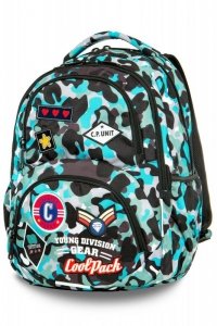 Plecak Coolpack CP Camo Blue Badges 27l Dart 2019