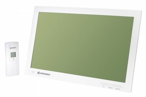 Zegar ścienny Bresser MyTime Jumbo LCD, biały