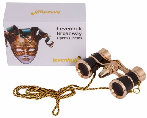Lornetka teatralna Levenhuk Broadway 325F (z oświetleniem LED i łańcuszkiem)