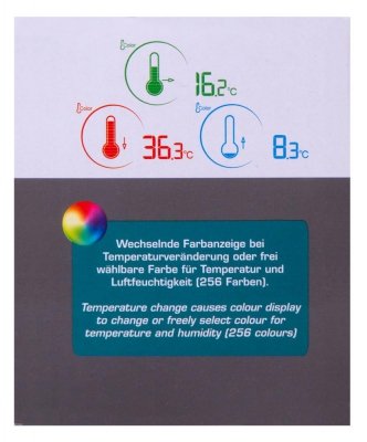 Stacja meteorologiczna Bresser Temeo Life z kolorowym wyświetlaczem, czarna