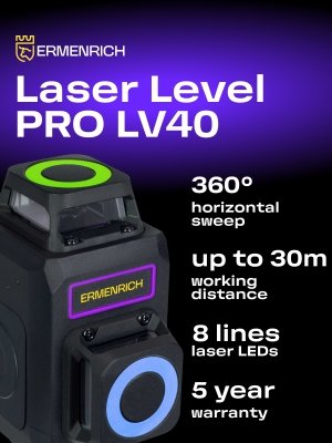 Poziomica laserowa Ermenrich PRO LV40
