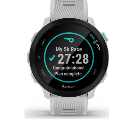Forerunner 55 Biały GARMIN Biało-czarny