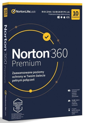 NORTONLIFELOCK 360 premium 75GB PL 1 user 10 device 12mo generic ret1 mm
