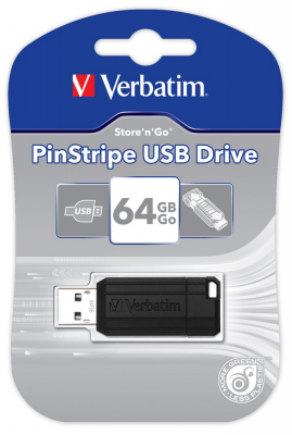 Pendrive (Pamięć USB) VERBATIM 64 GB USB 2.0 Czarny