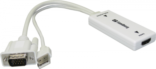 Adapter SANDBERG VGA + Audio - HDMI VGA + Audio - HDMI 508-78