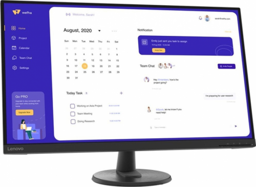 Monitor LENOVO 63DAGAT2EU (31.5&quot; /VA /60Hz /3840 × 2160 /Czarny)