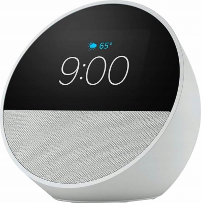 Głośnik AMAZON Echo Spot 2024 Biały (Uszkodzone Opakowanie) (Biało-czarny )