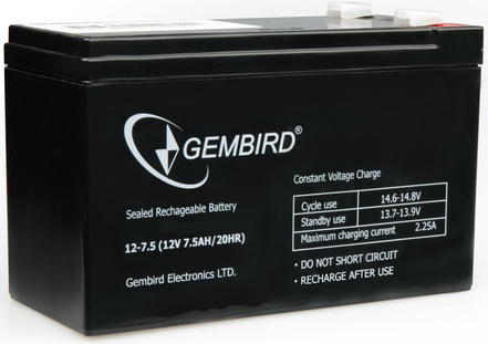Bateria do zasilacza awaryjnego GEMBIRD BAT-12V7.5AH